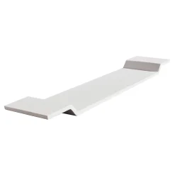 Pont de baignoire en fonte minérale PB4208 - 85x16cm - Blanc mat