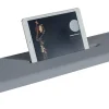 Pont de baignoire plateau pour bain en fonte minérale PB4210 - 85x16,5cm - Gris mat