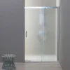 Porte de douche 120 cm pour niche porte fixe droite en verre mat - dream