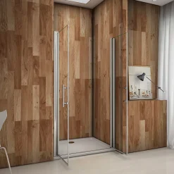 Porte de douche battante 95cm en verre anticalcaire Porte de douche Hauteur 197cm