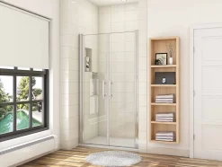 Porte de douche battante 85cm en verre anticalcaire Porte de douche Hauteur 187cm