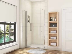 Porte de douche battante 105cm en verre anticalcaire Porte de douche Hauteur 187cm