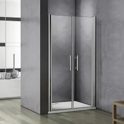 Porte De Douche Battante 105x197cm Porte De Douche Installation En Niche Ouverte Vers L'intérieur Ou L'extérieur