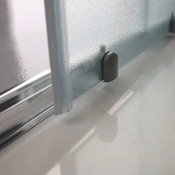 Porte De Douche Carrée 80X80 Cm Mat Effet Peau D'orange 6 Mm - Giada