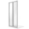 Porte de Douche 75CM H198 Verre Transparent Ouverture Saloon 2 Parois Pivotantes mod. West