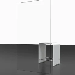 Porte de douche coulissante ouverture gauche l.120 x H.200 cm, verre transparent anticalcaire, profilé noir, Schulte Imperial