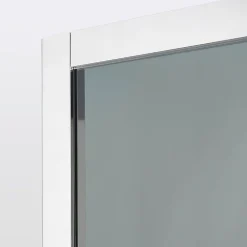 Porte de douche coulissante Cooke & Lewis Zilia verre fumé 140 cm