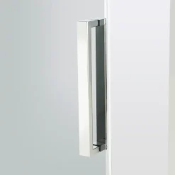 Porte de douche coulissante Cooke & Lewis Zilia verre fumé 140 cm