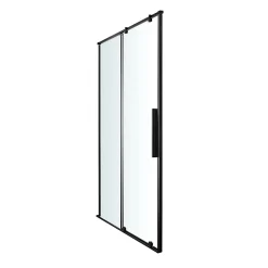Porte de douche coulissante GoodHome Ezili transparent profilé noir 100 cm