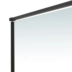 Porte de douche coulissante GoodHome Ezili transparent profilé noir 100 cm