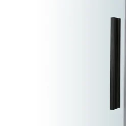 Porte de douche coulissante GoodHome Ezili transparent profilé noir 100 cm