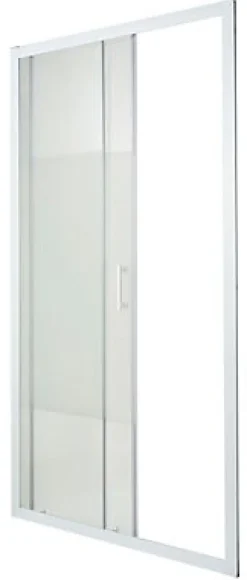 Porte de douche coulissante Cooke & Lewis Onega sérigraphié 120 cm