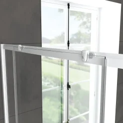 Porte de douche coulissante blanc Galedo Spot transparent 100cm