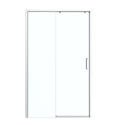 Porte de douche coulissante PMR l.120 x 195 cm, profilés finition chrome, GoodHome Ledava