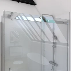 Porte de douche coulissante Galedo Rolling transparente 120cm