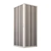 Porte de douche d'angle en PVC 80x80CM H185 avec Ouverture Centrale couleure Blanche mod. Flex