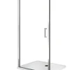 Porte de douche de 8 mm à battant pour installation en niche H.200 réversible - 64-68 cm
