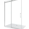 Porte de douche de 8 mm pour installation en niche H.190 avec ouverture coulissante et rèversible - 180 cm