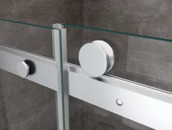 Porte de douche de 8 mm pour installation en niche H.190 avec ouverture coulissante et rèversible - 180 cm