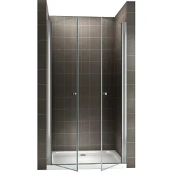 Porte de douche GINA H.195 réglable de 96 à 100 cm verre 6 mm transparent - Saniverre