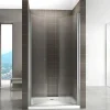 Porte de douche GINA H.180 réglable de 76 à 80 cm verre 6 mm opaque - Saniverre