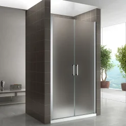 Porte de douche KAYA H.185 réglable de 86 à 89 cm verre 6 mm opaque - Saniverre