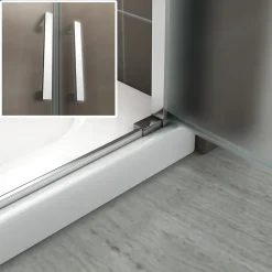 Porte de douche KAYA H.185 réglable de 86 à 89 cm verre 6 mm opaque - Saniverre