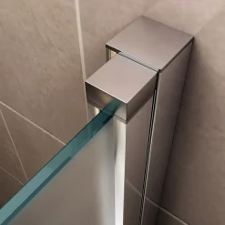 Porte de douche KAYA H.185 réglable de 86 à 89 cm verre 6 mm opaque - Saniverre