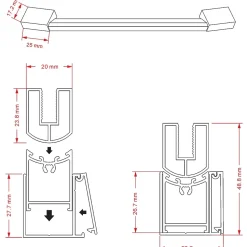 Porte de douche KAYA H.185 réglable de 86 à 89 cm verre 6 mm opaque - Saniverre