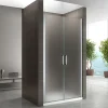 Porte de douche KAYA H.180 réglable de 92 à 95 cm verre 6 mm opaque - Saniverre