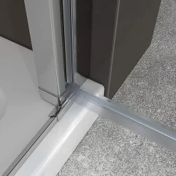 Porte de douche KIMI H.190 largeur réglable 91 à 94 cm verre transparent - Saniverre