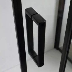 Porte De Douche Niche 120 Cm Avec Côté Fixe 80 Cm Avec Verre Trempé Transparent 6 Mm - City