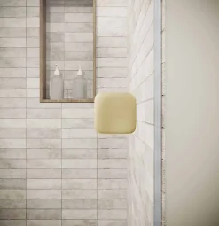 Porte de Douche Pivotante 90x180 cm en Verre Trempe 5 mm - Finition Or Brosse - GOLD ELEMENTARY