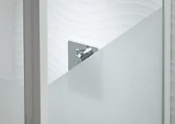 Porte de douche pivotante Cooke & Lewis Onega sérigraphié 80 cm