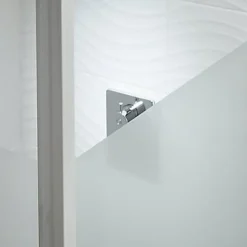 Porte de douche pivotante Cooke & Lewis Onega sérigraphié 80 cm