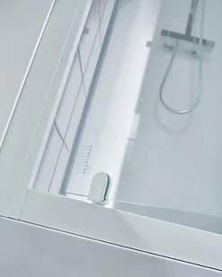Porte de douche pivotante Cooke & Lewis Onega sérigraphié 70 cm