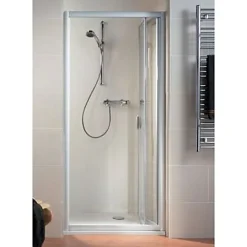 Porte de douche pliante 80 cm blanc, Schulte Phoenix