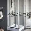 Porte de douche pliante Cooke & Lewis Onega transparent 80 cm