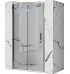 Porte De Douche Rea Molier 80 Chrome + Profilé