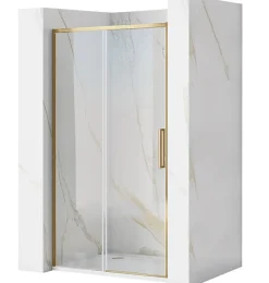 Porte De Douche Rea Rapid Slide 110 Brush Gold