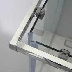 Porte De Douche Rectangulaire 70X90 Cm Avec Verre Clair Et Profilés En Aluminium - Giada