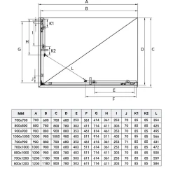 Porte De Douche Rectangulaire 70X90 Cm Avec Verre Clair Et Profilés En Aluminium - Giada