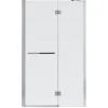 Porte de douche semi pivotante GoodHome Naya transparent 120 cm