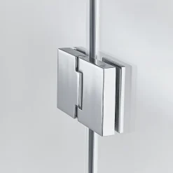 Porte de douche semi pivotante GoodHome Naya transparent 120 cm