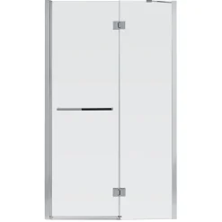 Porte de douche semi pivotante GoodHome Naya transparent 100 cm