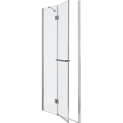 Porte de douche semi pivotante GoodHome Naya transparent 100 cm