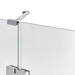 Porte de douche semi pivotante GoodHome Naya transparent 100 cm