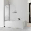 Porte double articulée pour baignoire en verre clair - giada