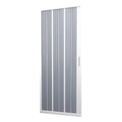Porte Paroi de douche en PVC 80CM H185 pliante avec ouverture latérale couleur Blanche mod. Flex