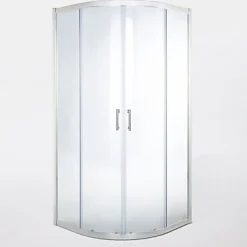 Portes de douche angle circulaire Cooke & Lewis Onega transparent 80 x 80 cm